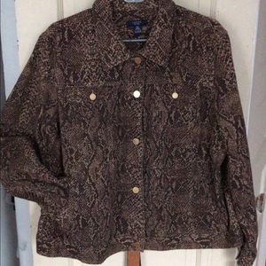 Chaps Snakeprint Denim Jacket 🐍